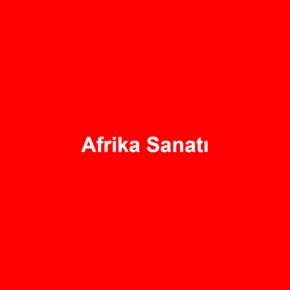 Afrika Sanatı